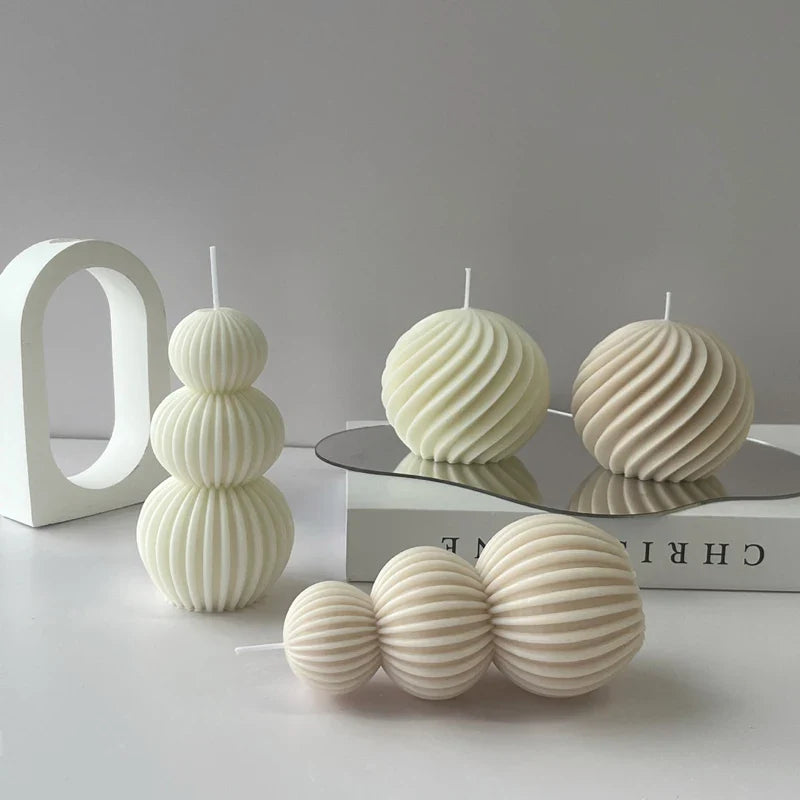Auralithis - Creatieve Geometrische Geurkaars Golfbal Design Decoratie - Image 3