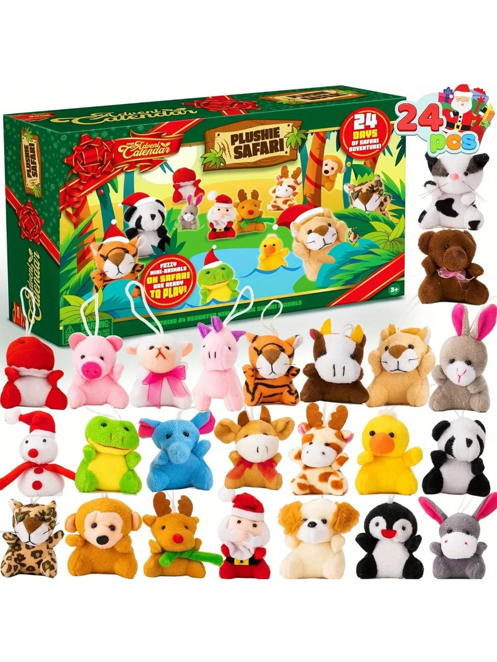 24 Piece Mini Plush Stuffed Animal Advent Calendar - Image 7