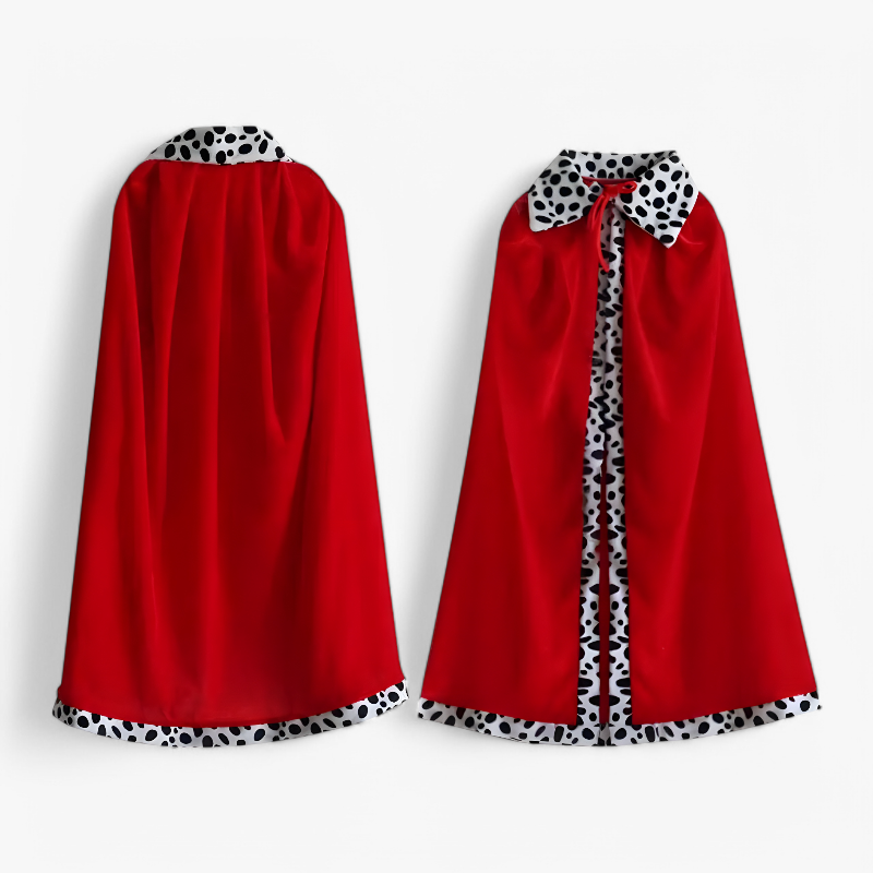 3 Piece Velvet Kids King Costume Set Crown Scepter - Image 2