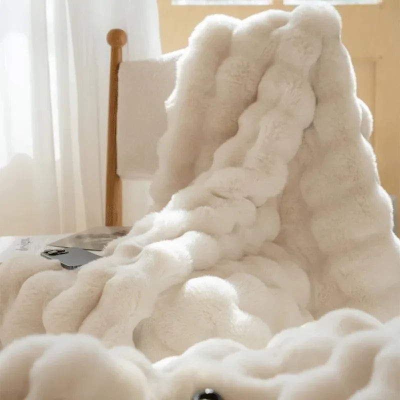 Reversible Cozy Throw Blanket Textured Home Accent for All Seasons - Image 9
