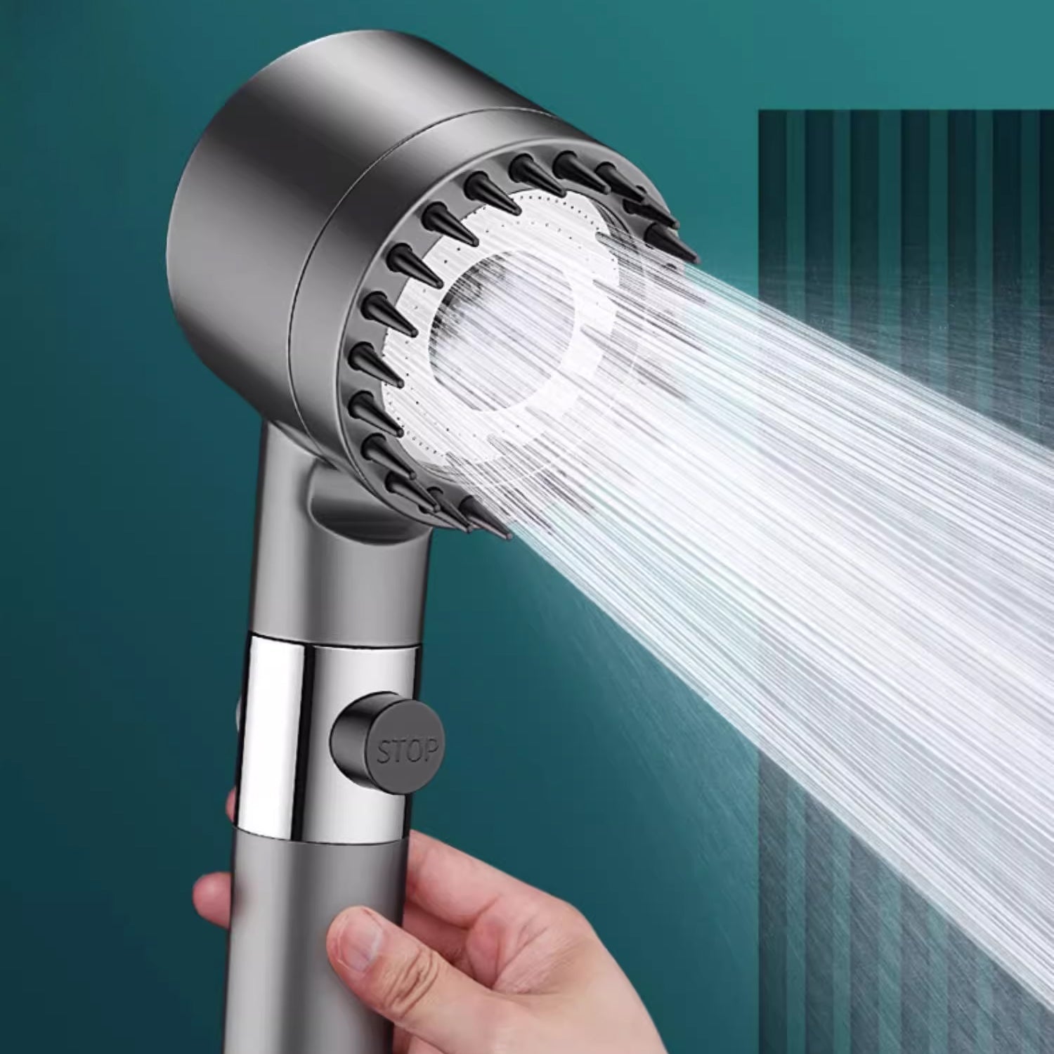 High-Pressure Showerhead with Filtration