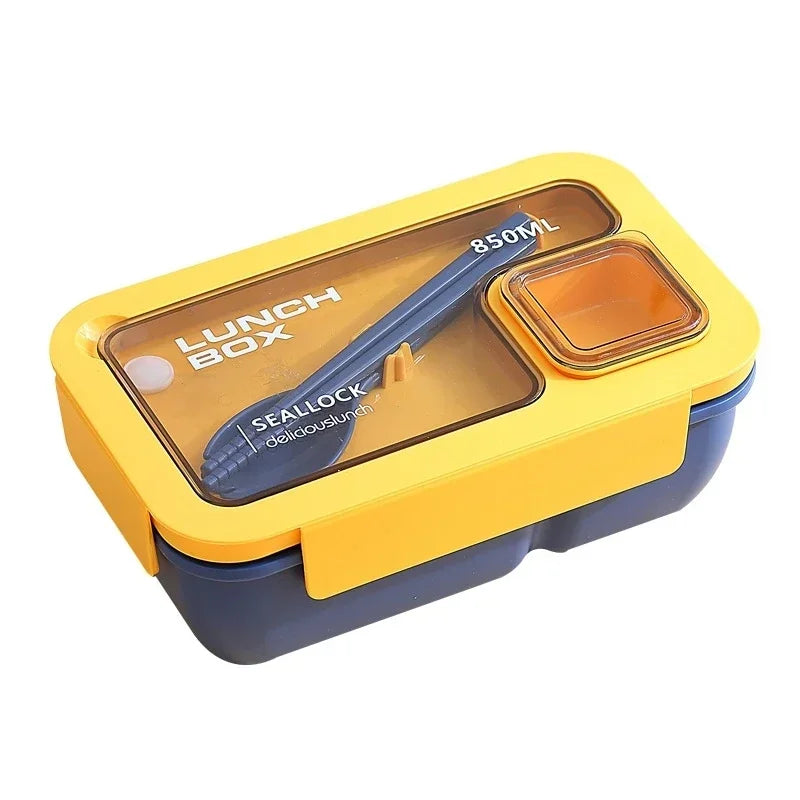 Bento Lunch Box Leak Proof Portable Container Utensils Microwave Safe - Image 5
