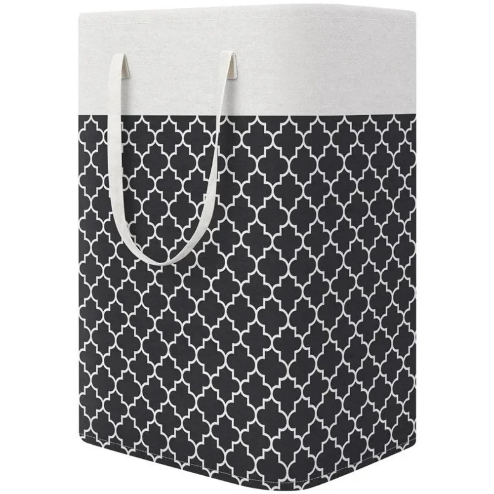 Lauva | 75L Waterproof Laundry Basket | Foldable Fabric Clothes Hamper with Handles - Image 5