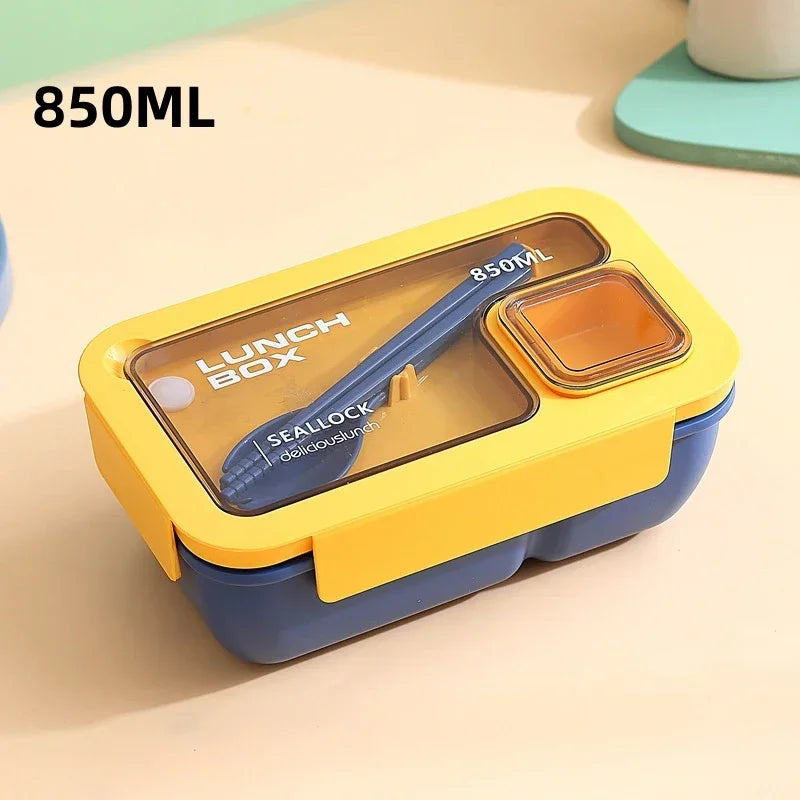 Bento Lunch Box Leak Proof Portable Container Utensils Microwave Safe - Image 7