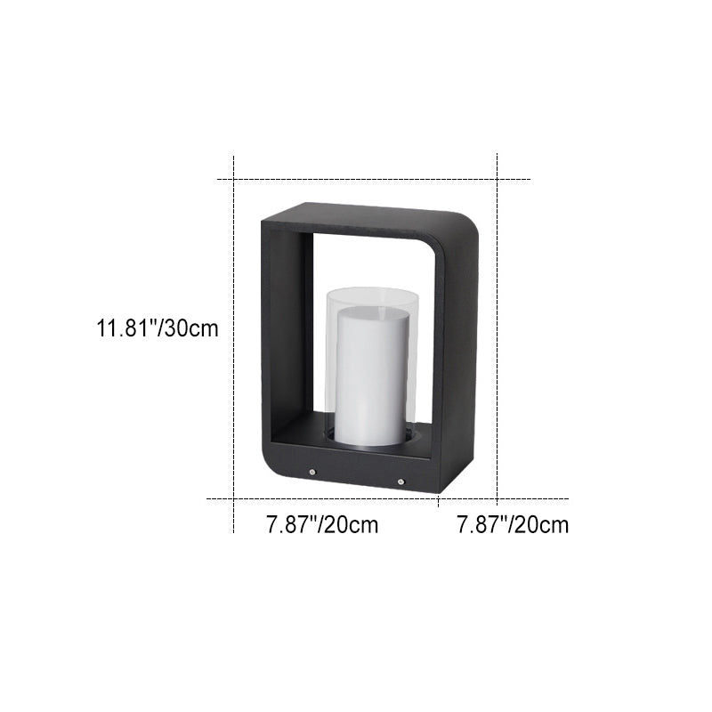 Modern LED Outdoor Garden Light Minimalist Weather-Resistant Square Lamp for Patio & Garden - Image 6