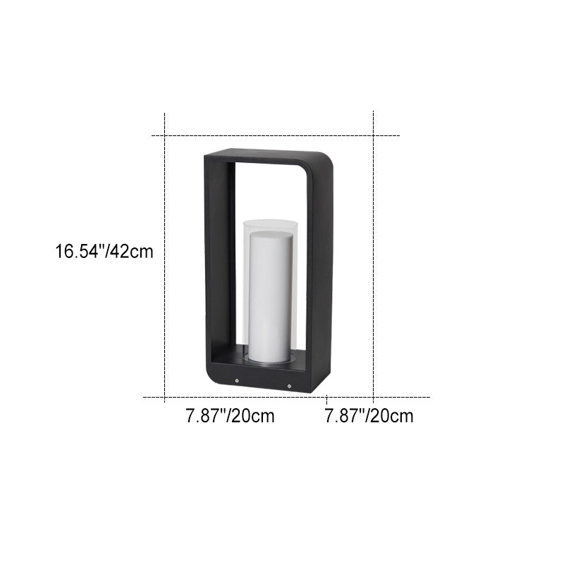 Modern LED Outdoor Garden Light Minimalist Weather-Resistant Square Lamp for Patio & Garden - Image 7