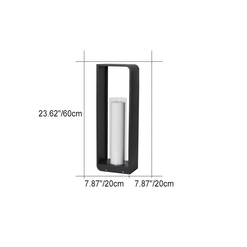 Modern LED Outdoor Garden Light Minimalist Weather-Resistant Square Lamp for Patio & Garden - Image 8