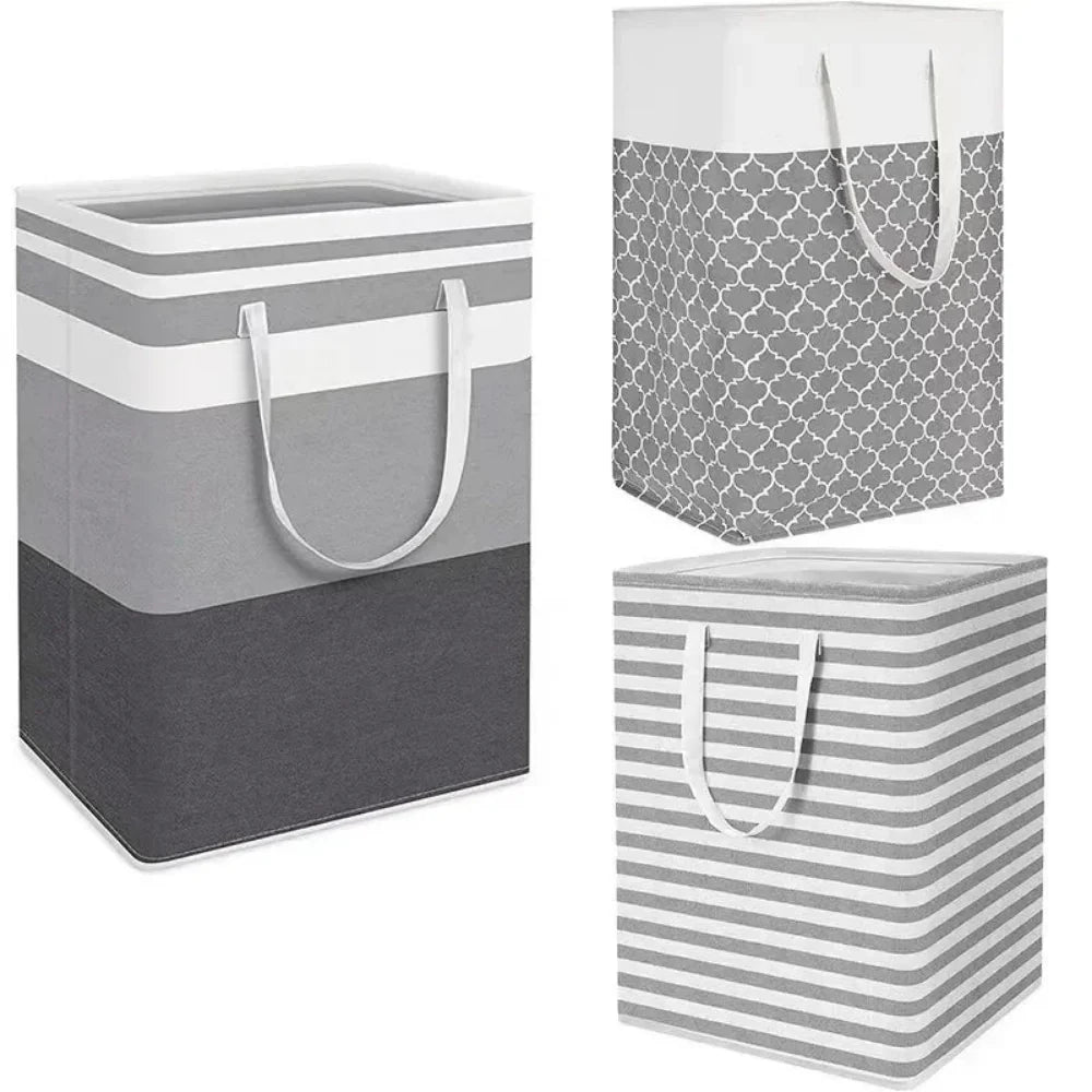 Lauva | 75L Waterproof Laundry Basket | Foldable Fabric Clothes Hamper with Handles - Image 10