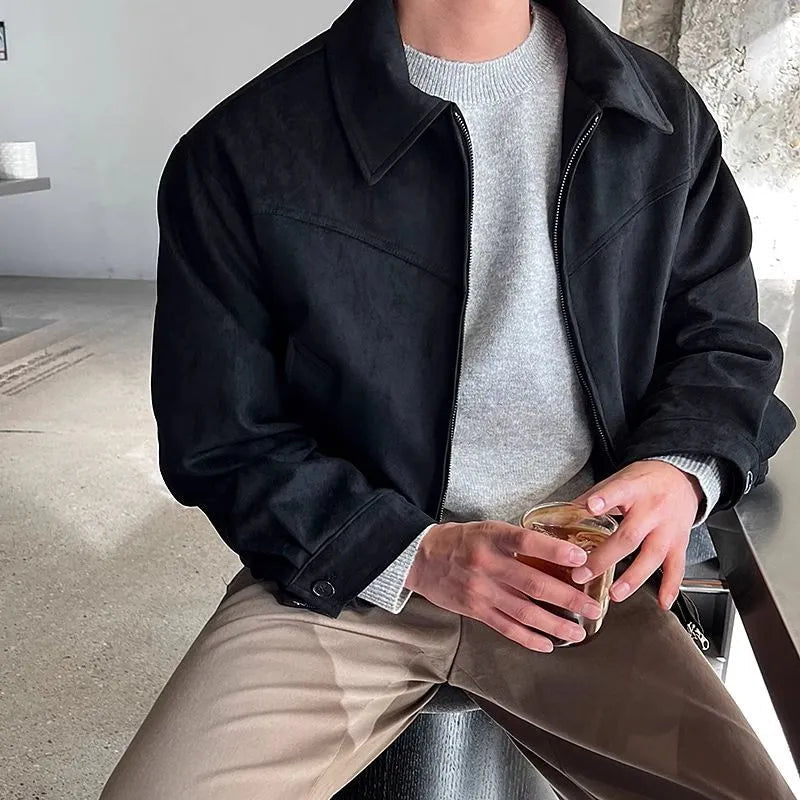 Modern Fashion Outdoor Leather Coat for Men