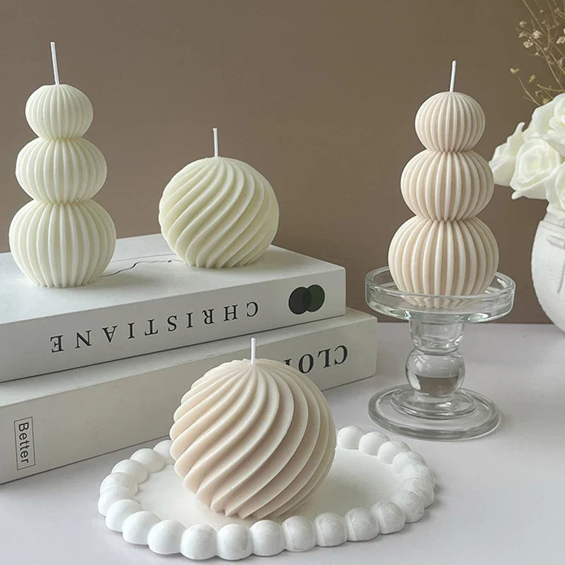Auralithis - Creatieve Geometrische Geurkaars Golfbal Design Decoratie