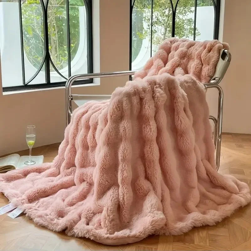Reversible Cozy Throw Blanket Textured Home Accent for All Seasons - Image 8