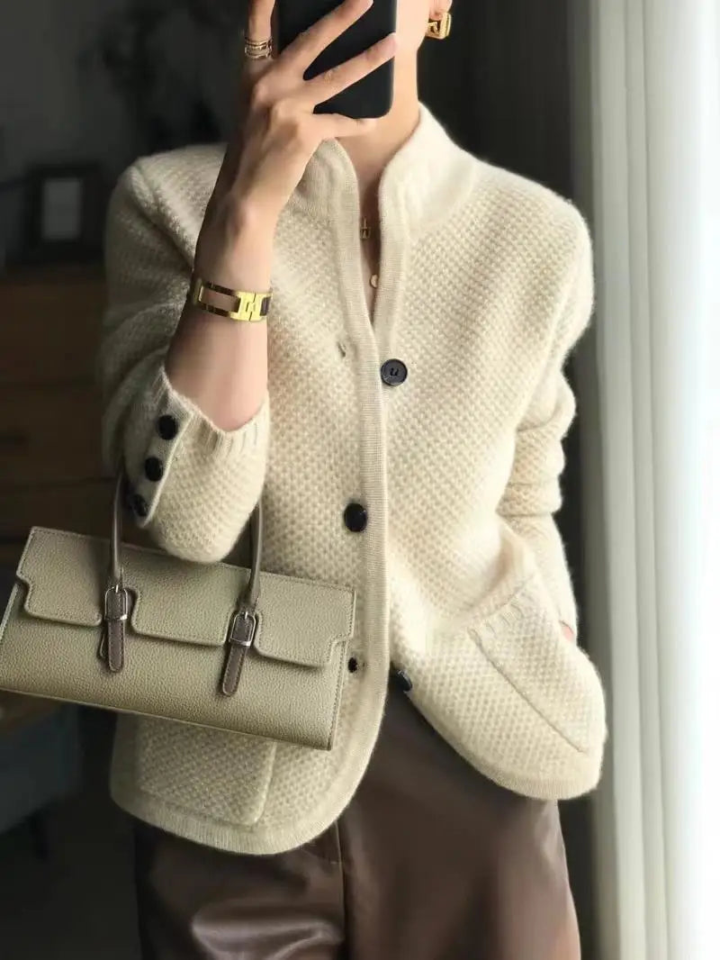 Women's Fashion Classic Fit Buttons Cardigan - Ideal for Cooler Days