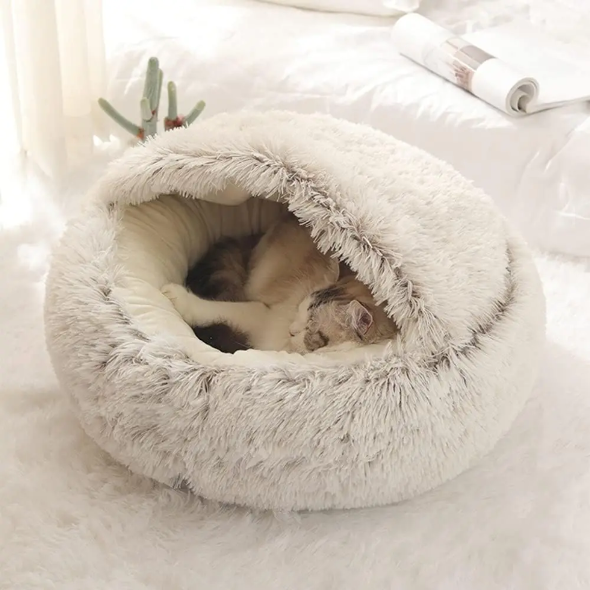 Skorter | Cozy Cave Pet Bed | Calming & Comfortable Dog Bed for Deep Relaxation - Image 11