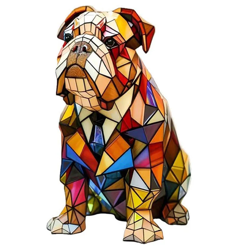 Colorful Dog Figurine Table Lamp Playful Artistic Home Décor - Image 18
