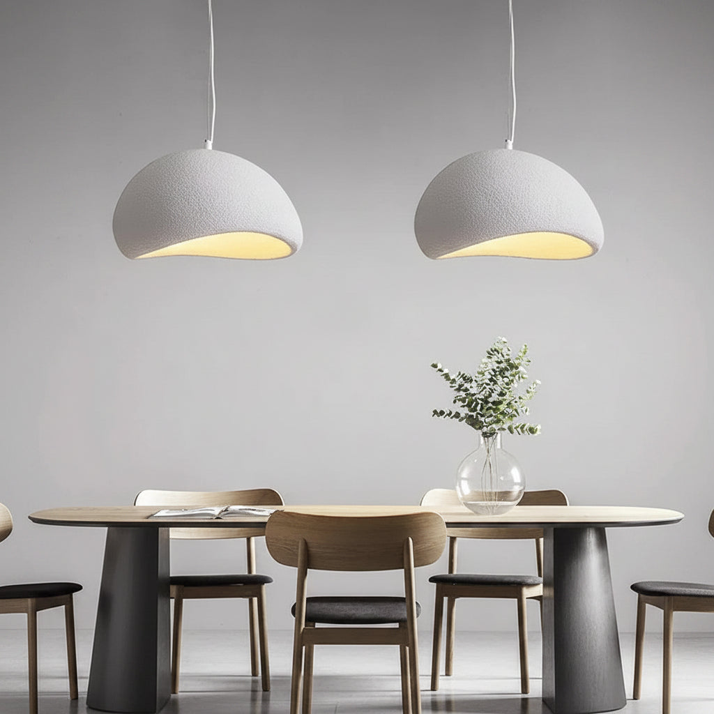 Wabi Sabi Mushroom Pendant Light for Warm Ambient Lighting