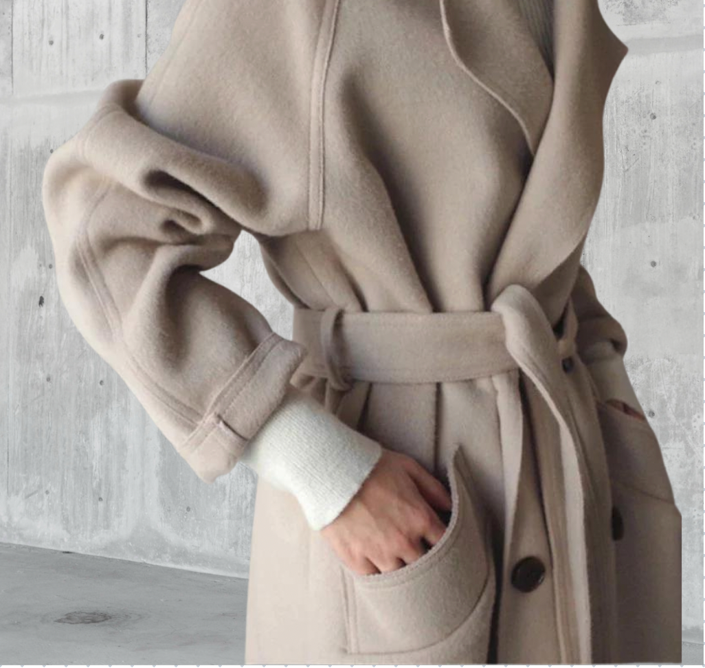 Women's Timeless Elegant Long Button Winter Coat