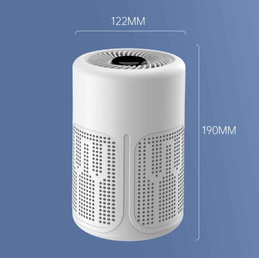 Air Purifier for Allergies Quiet Compact Bedroom Pet Hair Dust Remover