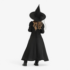 Girls Witch Costume Full Length - Image 3