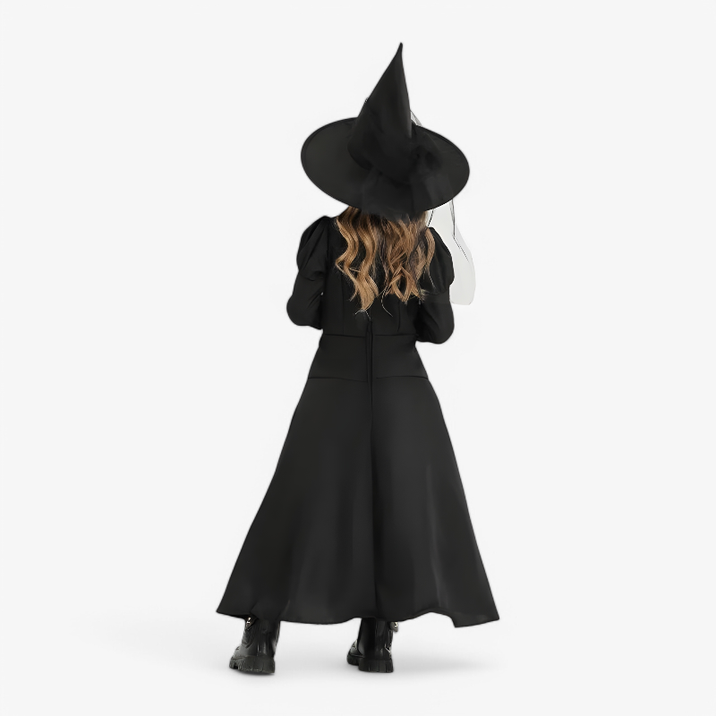 Girls Witch Costume Full Length - Image 3