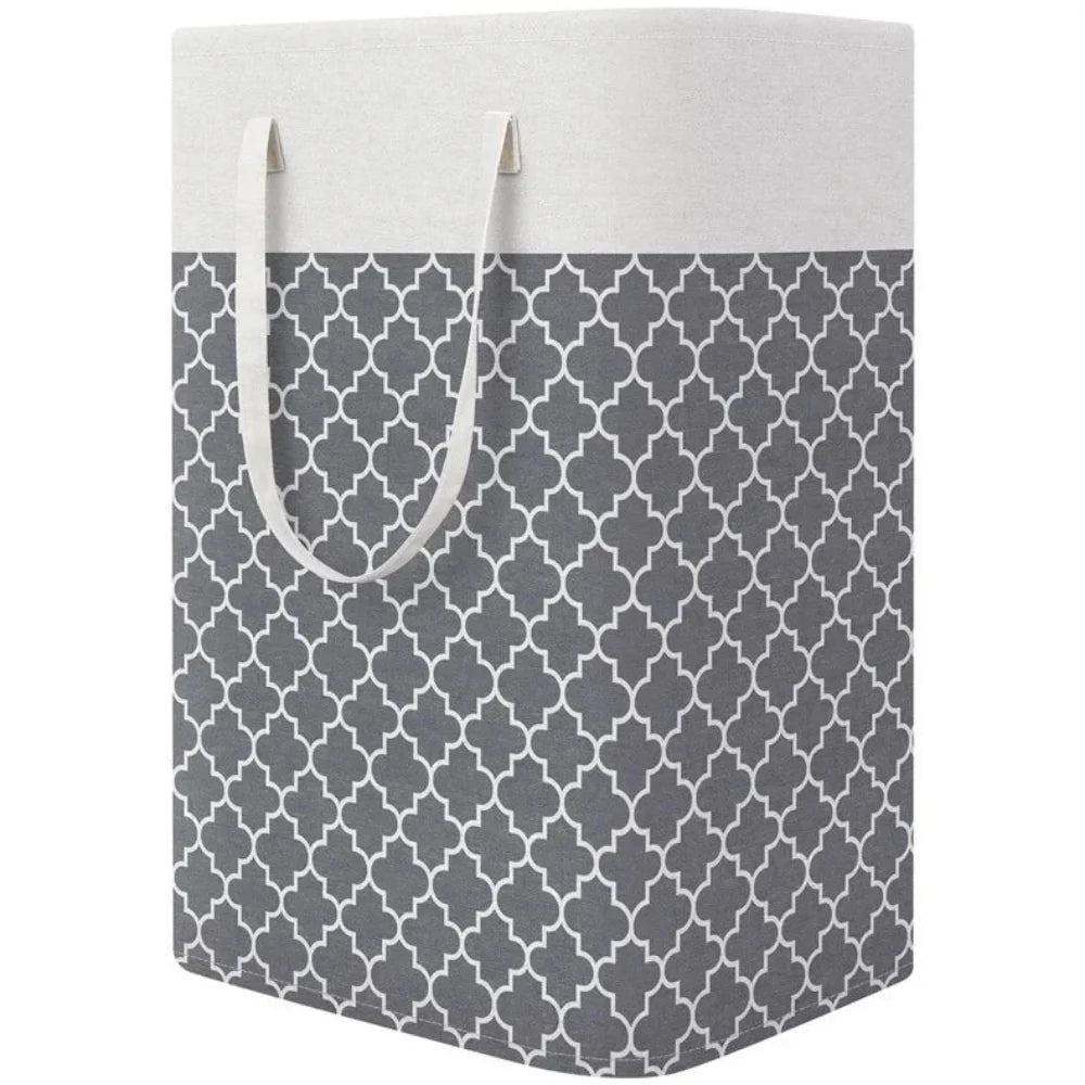 Lauva | 75L Waterproof Laundry Basket | Foldable Fabric Clothes Hamper with Handles - Image 6