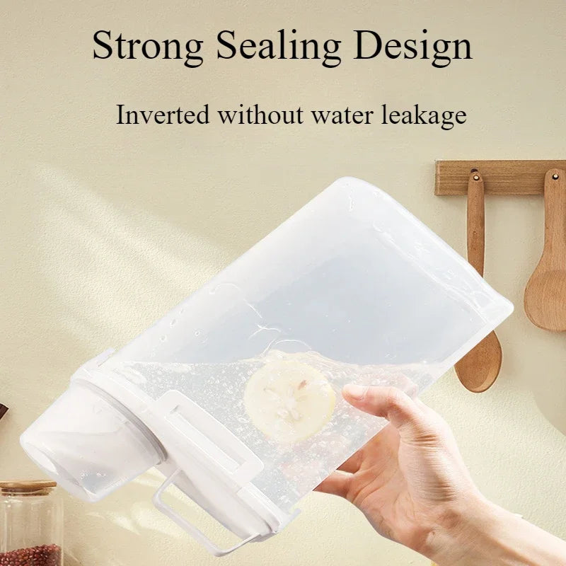 Airtight Food Storage Container 2.5L Rice Cereal Flour Dispenser Measuring Cup - Image 6