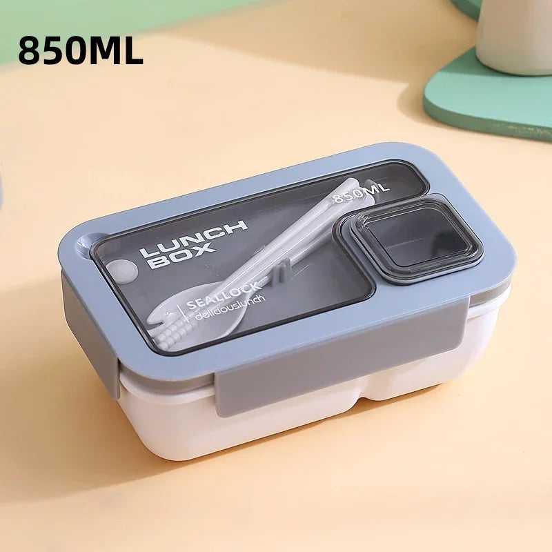 Bento Lunch Box Leak Proof Portable Container Utensils Microwave Safe - Image 10