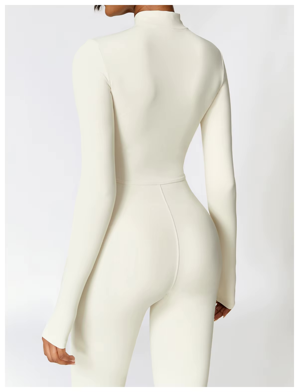 Women's Flexible Collar Winter Body-con One-Piece Jumpsuit