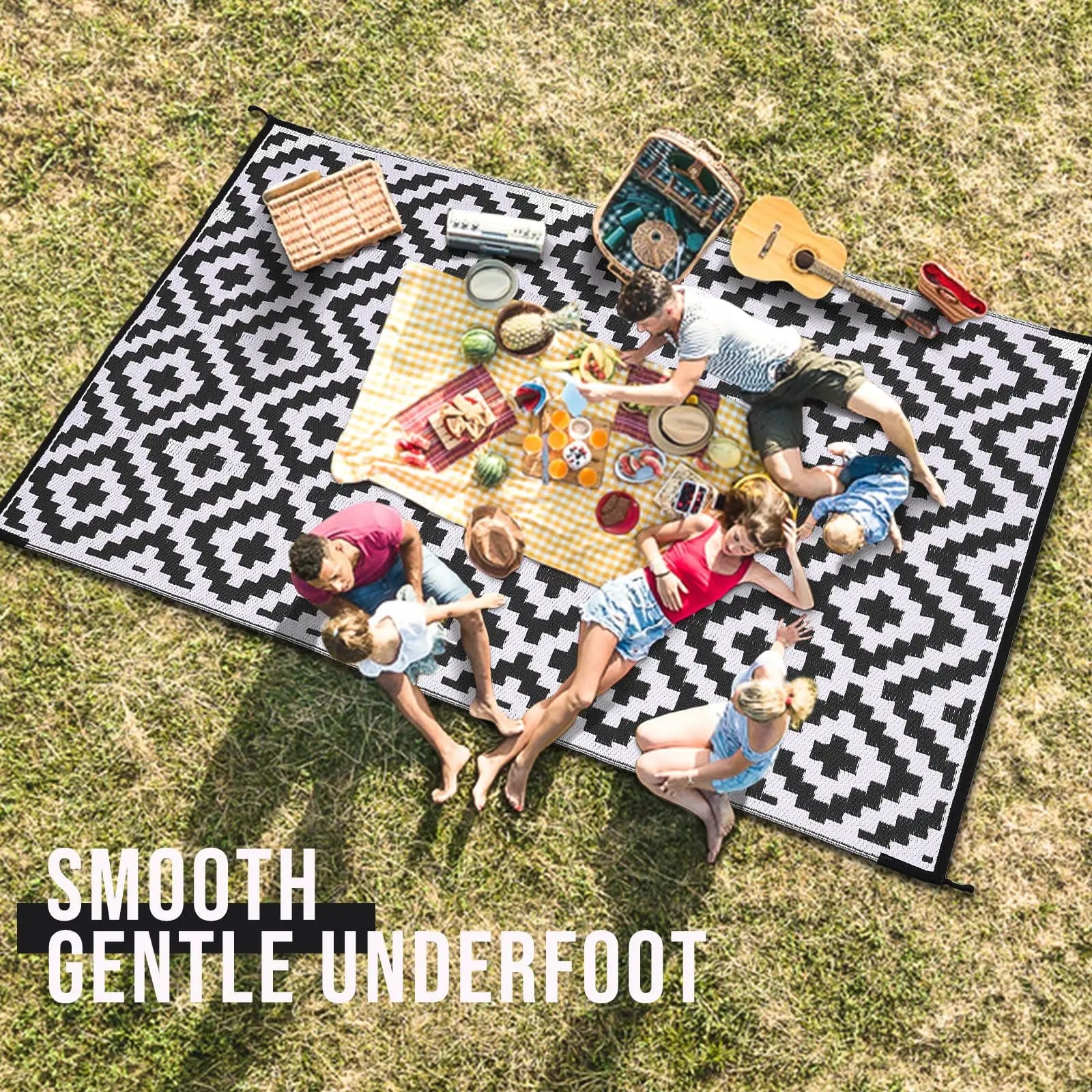 Harbour Haven Outdoor Rug | Reversible Waterproof Patio Mat - Image 3