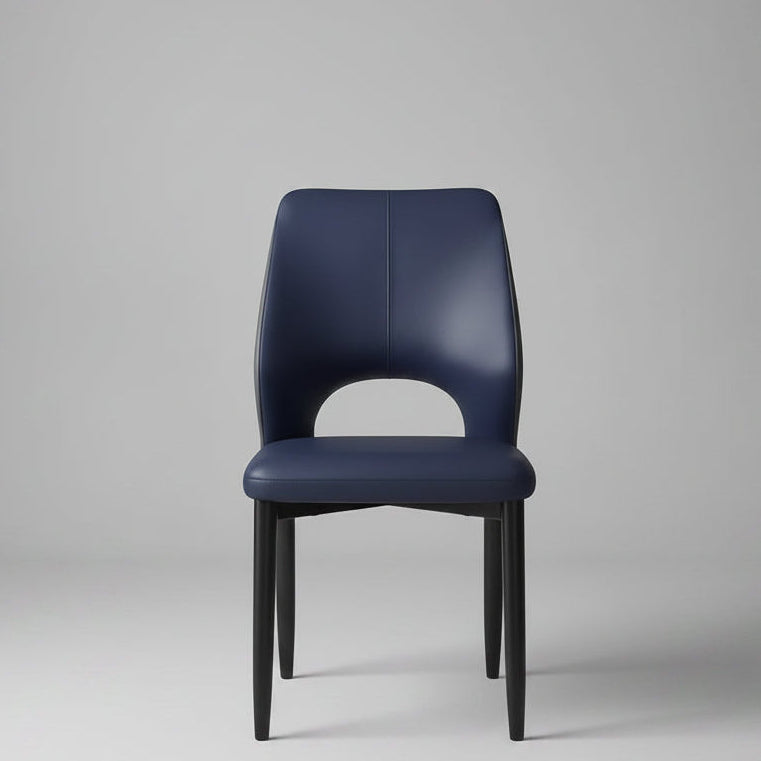 Modern Leather Dining Chair with Backrest