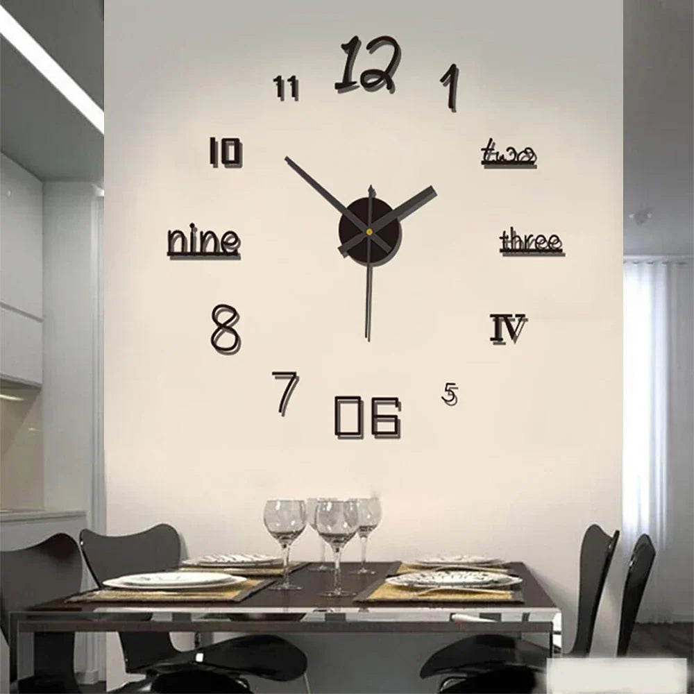 Creative Retro Wall Clock for Modern Home Interiors