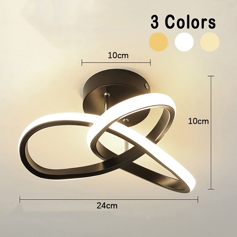 Contemporary 3-Ring Ceiling Light Adjustable LED Interior Fixture - Image 11