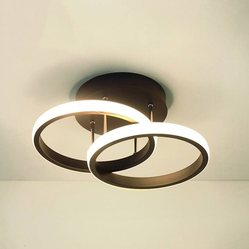 Contemporary 3-Ring Ceiling Light Adjustable LED Interior Fixture - Image 13