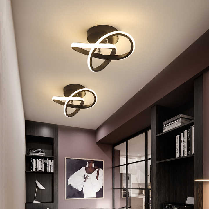 Contemporary 3-Ring Ceiling Light Adjustable LED Interior Fixture - Image 2