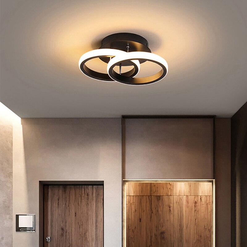 Contemporary 3-Ring Ceiling Light Adjustable LED Interior Fixture - Image 5