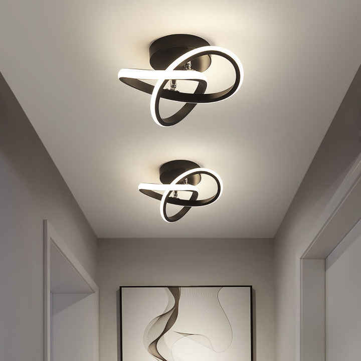 Contemporary 3-Ring Ceiling Light Adjustable LED Interior Fixture - Image 6