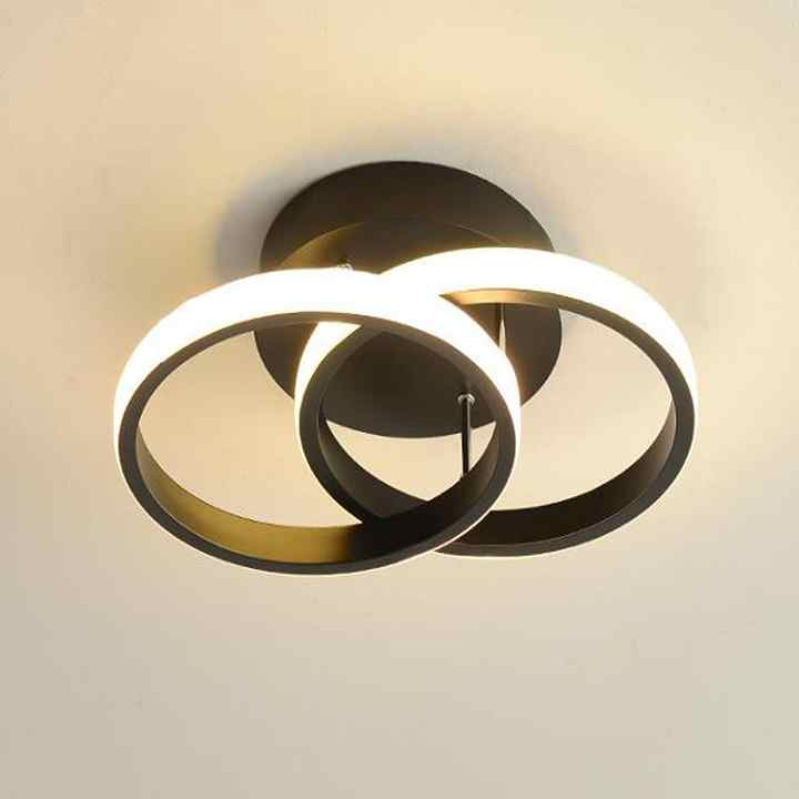 Contemporary 3-Ring Ceiling Light Adjustable LED Interior Fixture - Image 9