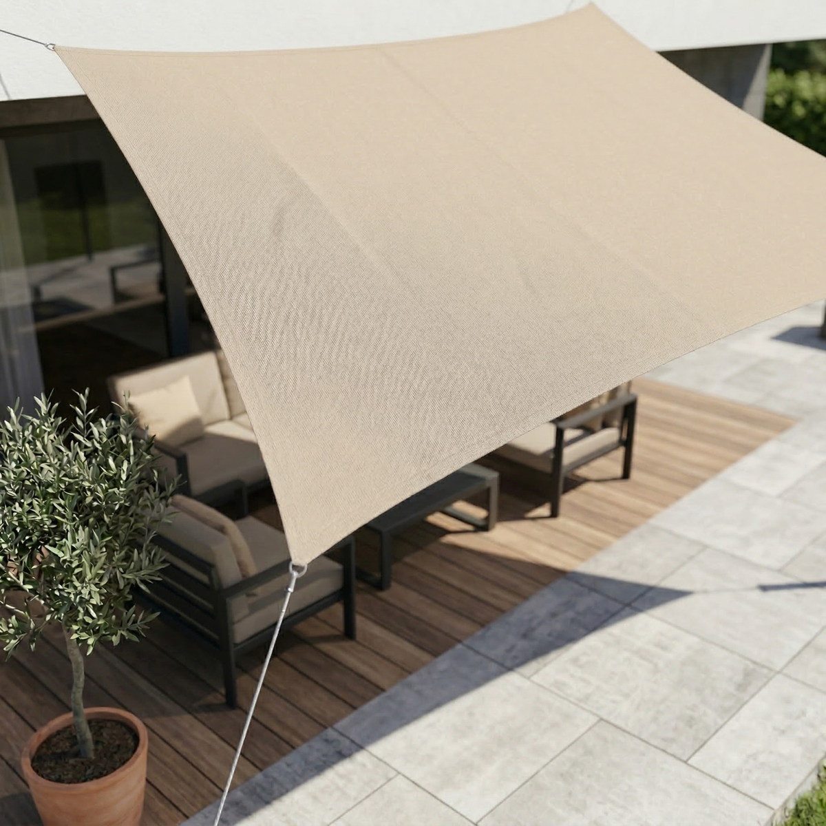Rectangular Sun Shade Sail Waterproof - Image 10