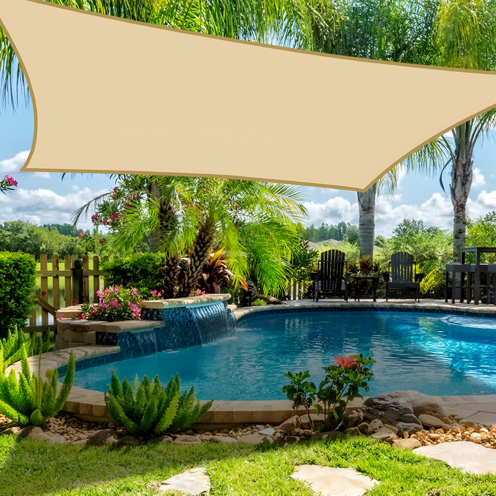 Rectangular Sun Shade Sail Waterproof - Image 2