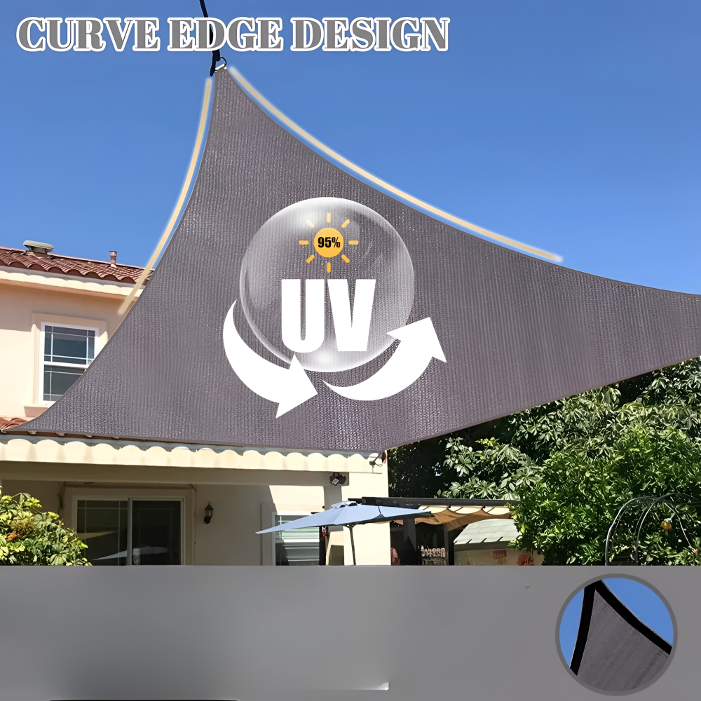 Rectangular Sun Shade Sail Waterproof - Image 5