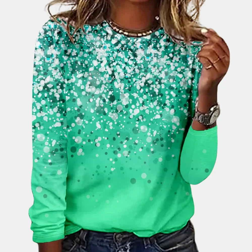 Women's Elegant Long Pleasant Snowflake Sweater for Cold Weather