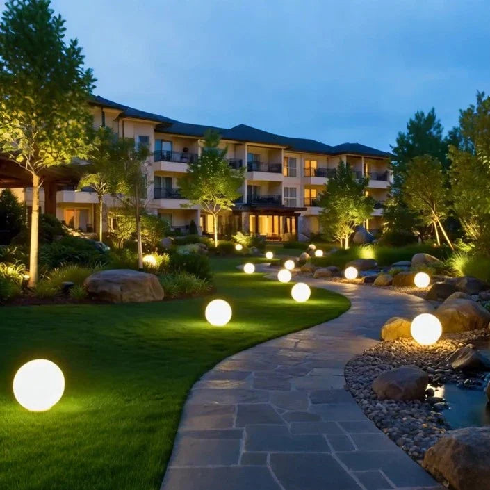 Outdoor Sphere Light Solar Color Changing Garden Orb Remote Control - Image 16