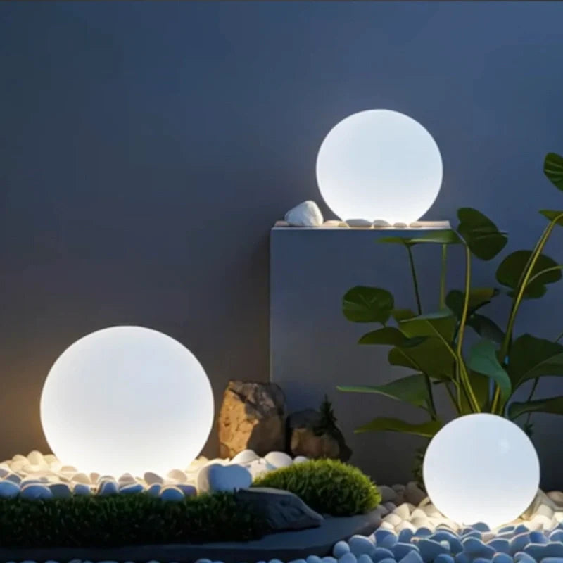 Outdoor Sphere Light Solar Color Changing Garden Orb Remote Control - Image 25