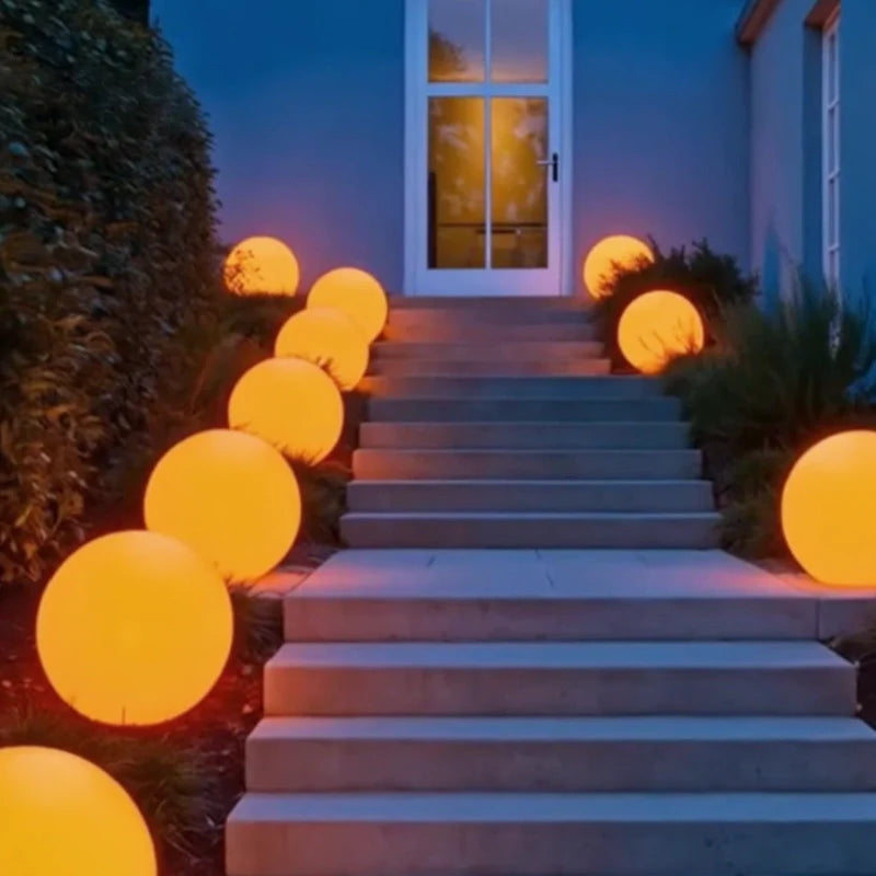 Outdoor Sphere Light Solar Color Changing Garden Orb Remote Control - Image 17