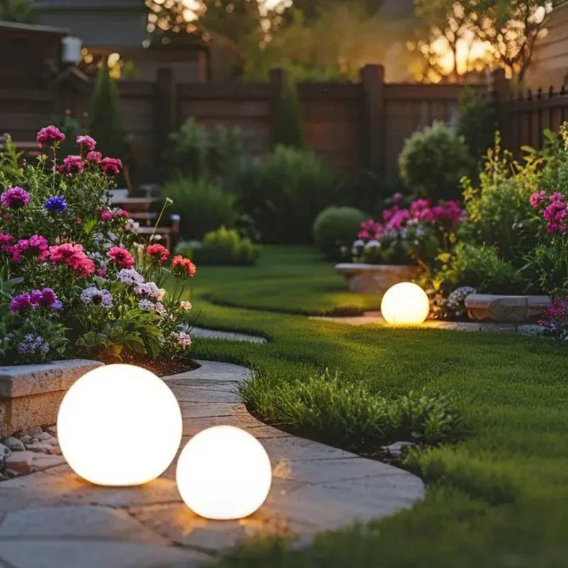 Outdoor Sphere Light Solar Color Changing Garden Orb Remote Control - Image 10