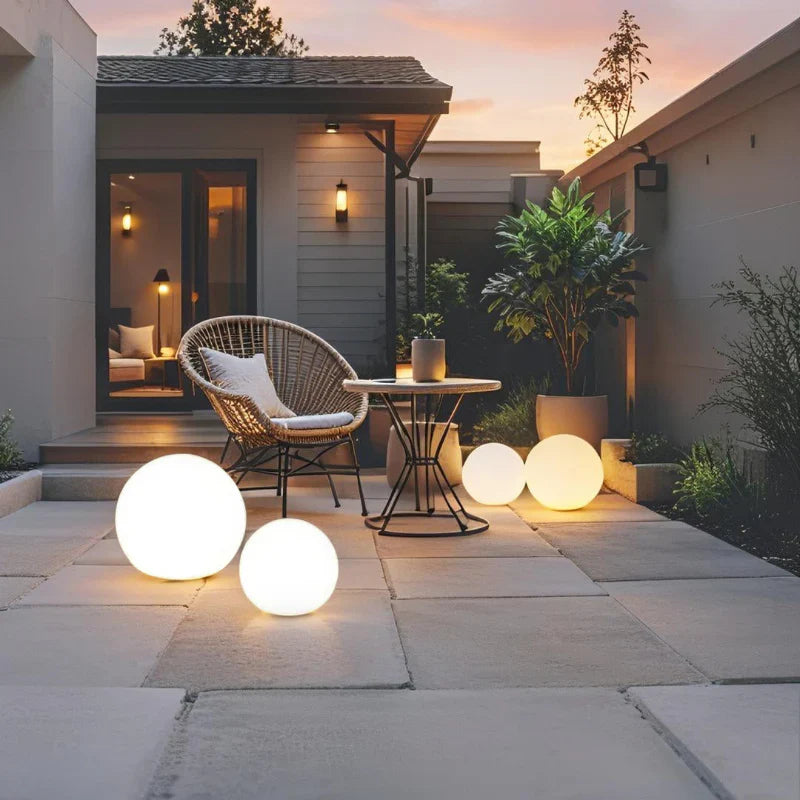 Outdoor Sphere Light Solar Color Changing Garden Orb Remote Control - Image 13