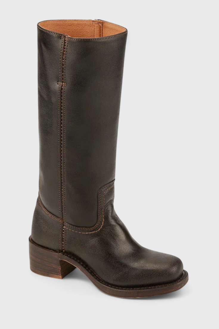 Elegant Water-resistant Leather Knee-High Boots for Women