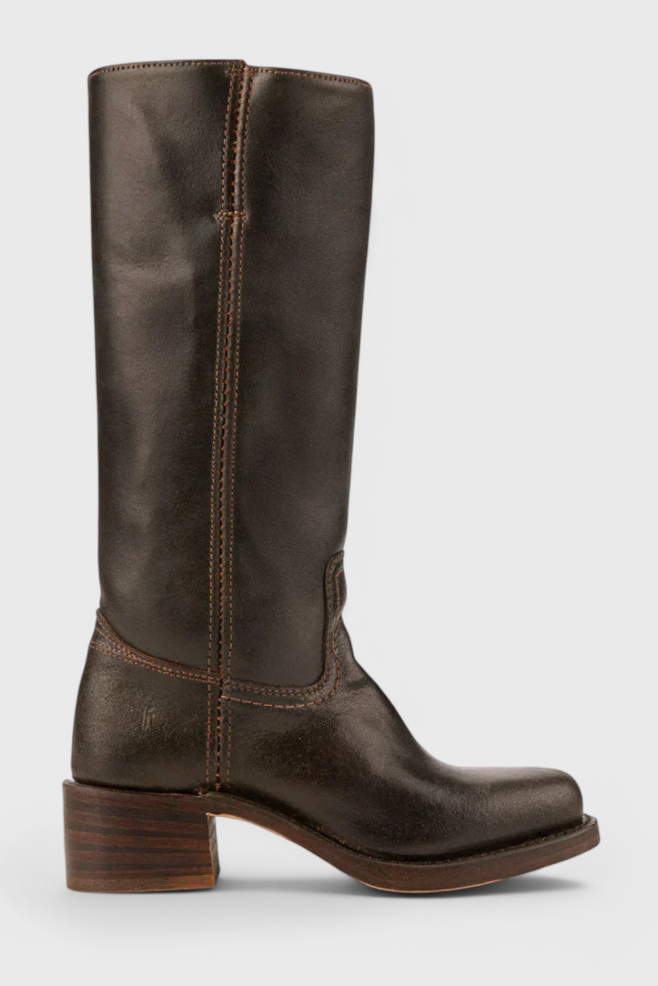 Elegant Water-resistant Leather Knee-High Boots for Women