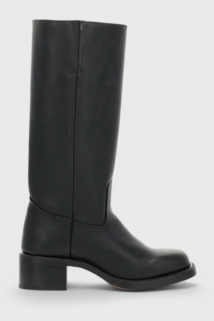 Elegant Water-resistant Leather Knee-High Boots for Women
