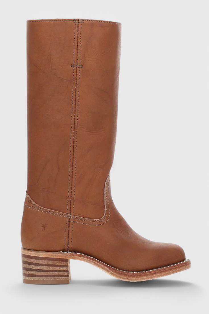 Elegant Water-resistant Leather Knee-High Boots for Women