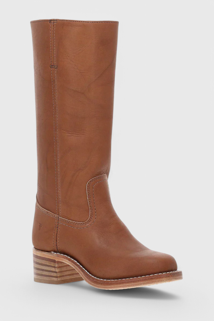 Elegant Water-resistant Leather Knee-High Boots for Women